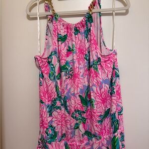 Lilly Pulitzer Pink and Green Floral top